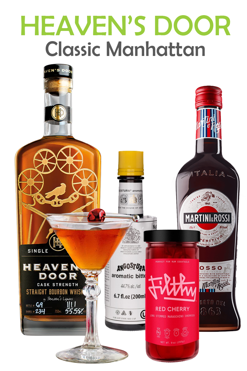 Heaven's Door Classic Manhattan Cocktail Kit