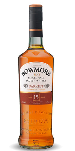 Bowmore 15 Years Old Darkest Islay Single Malt Scotch Whisky – Jensens  Liquors