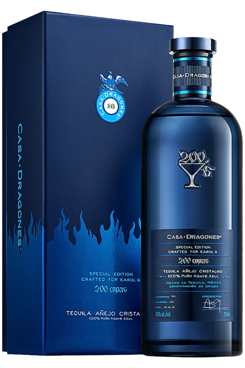 Casa Dragones Karol G 200 Copas Añejo Cristalino Tequila – Jensens