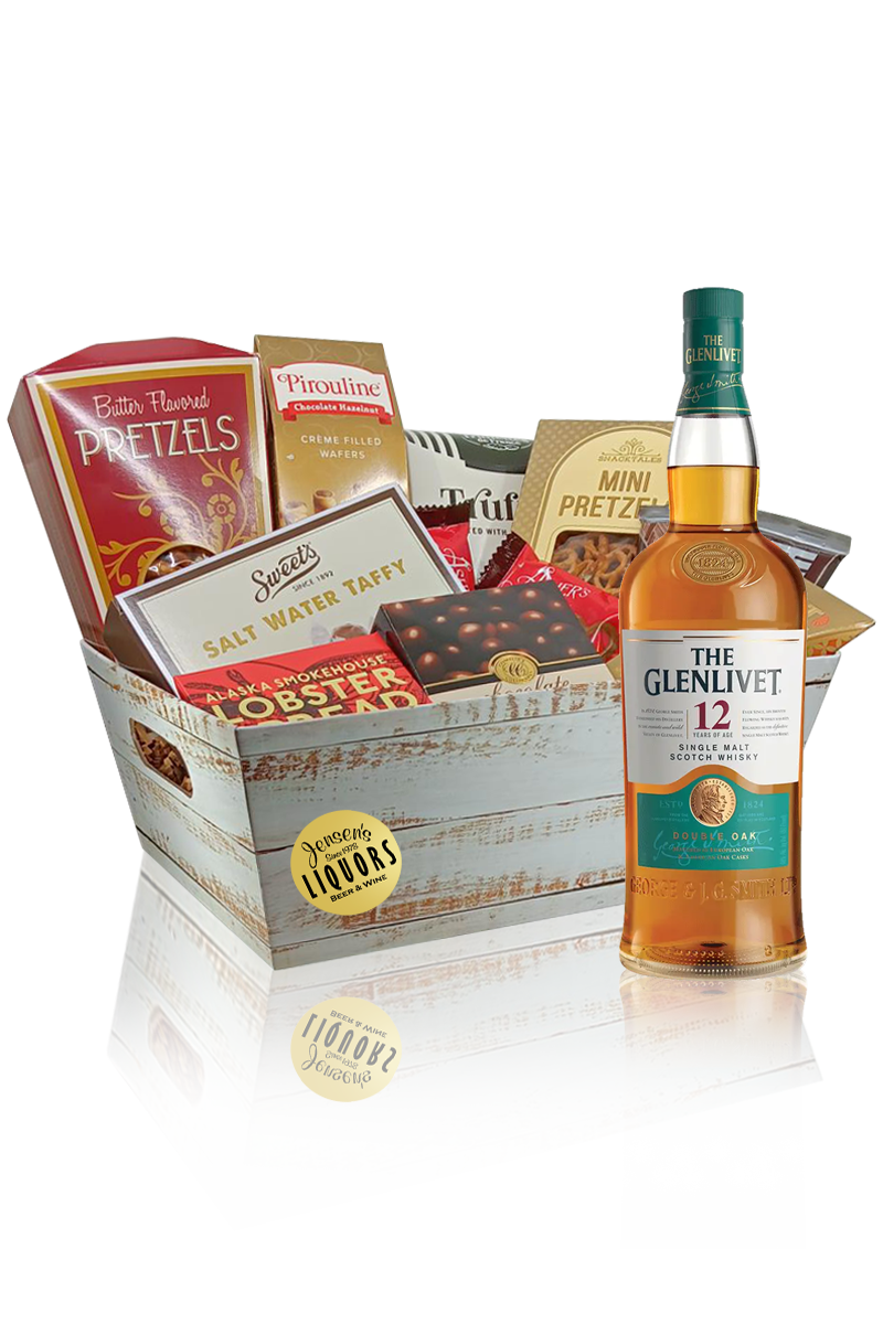 Single Malt Gift Basket Glenlivet 12 Years – Jensens Liquors