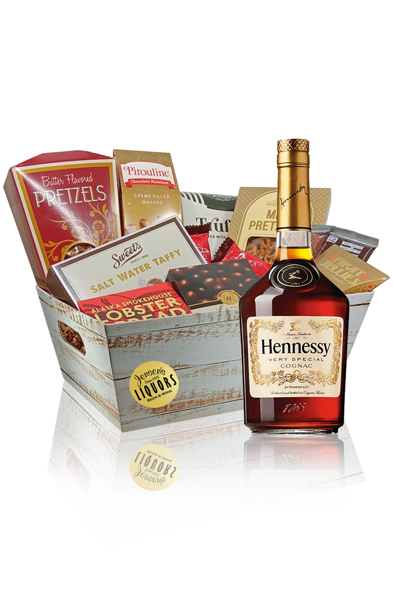Cognac-Brandy Gift Basket Hennessy VS – Jensens Liquors