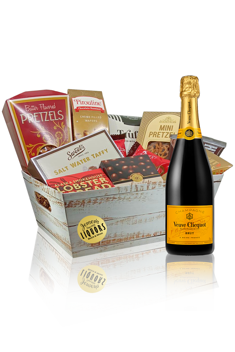 Champagne Gift Basket Veuve Clicquot Brut – Jensens Liquors