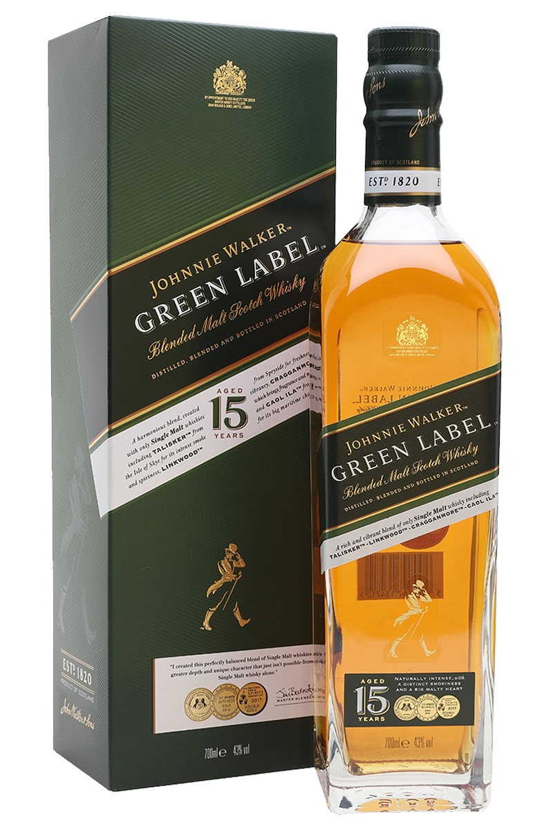 Johnnie Walker Green Label 15 Years Blended Scotch Whisky Johnnie Walker Green Label 15 Years Blended Scotch Whisky