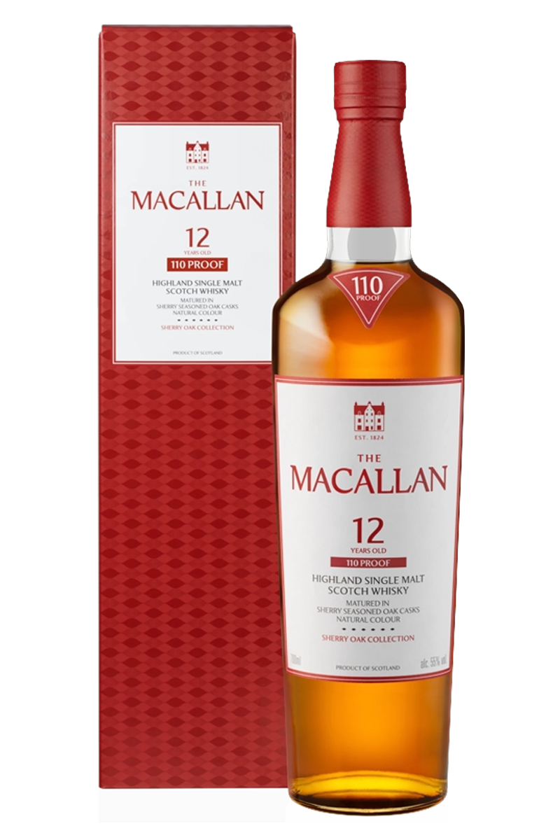MACALLAN 12年 スコッチ 700ml 55% 110proof Macallan 12 Years 110 Proof Single Malt Whisky – Jensens Liquors