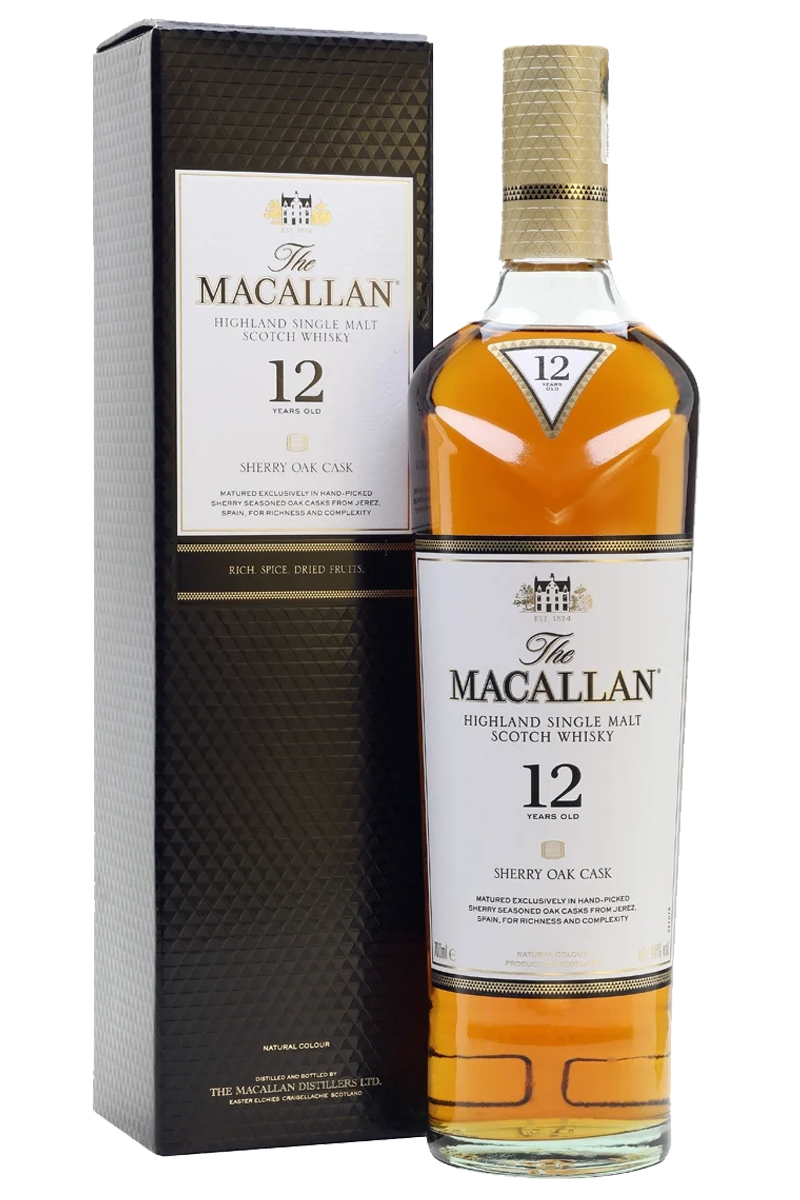 Macallan Sherry Oak Cask 12 Years Single Malt Scotch Whisky Macallan Sherry Oak Cask 12 Years Single Malt Scotch Whisky