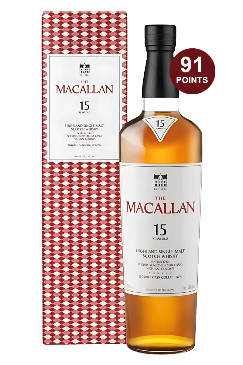Macallan Double Cask 15 Years Single Malt Scotch – Jensens Liquors Macallan Double Cask 15 Years Single Malt Scotch – Jensens Liquors