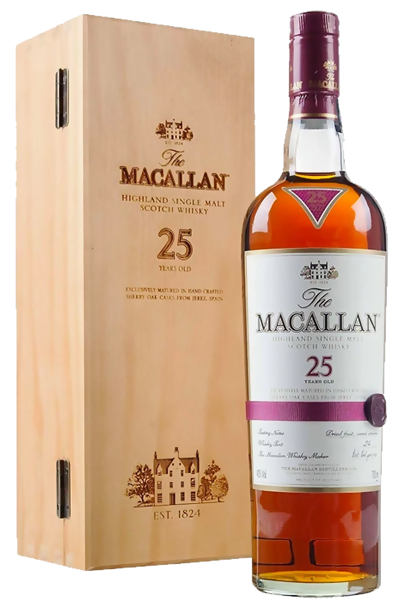 Macallan 25 Years Single Malt Scotch Whisky – Jensens Liquors Macallan 25 Years Single Malt Scotch Whisky – Jensens Liquors