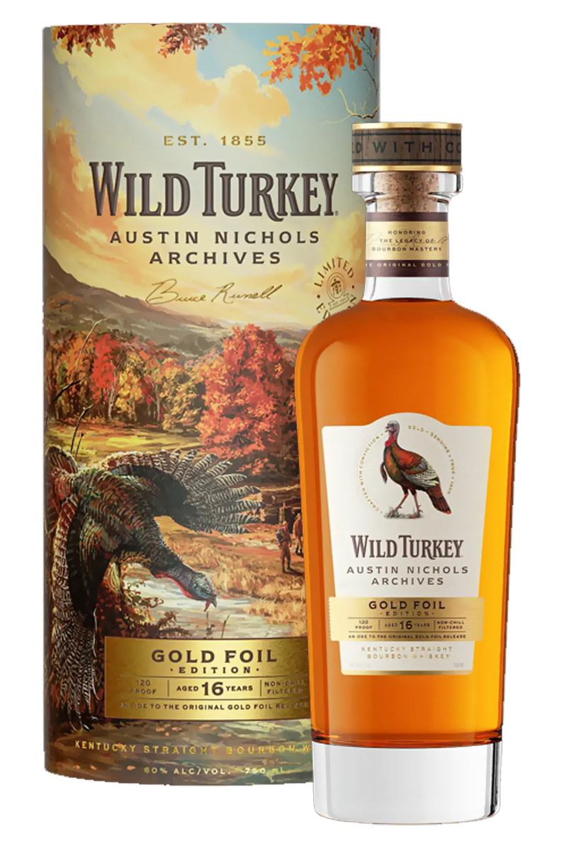 Wild Turkey 16 Years Old Gold Foil