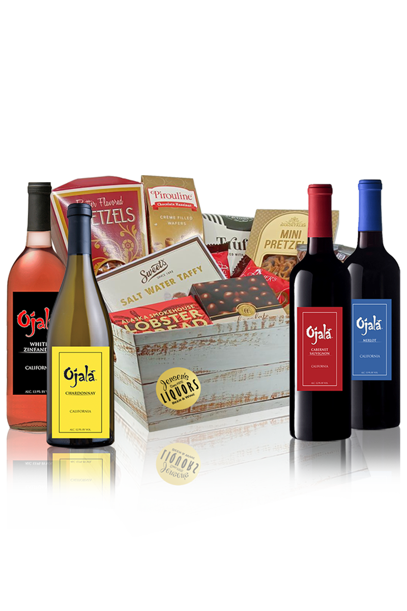 Wine Gift Basket Ojala 4 Bots