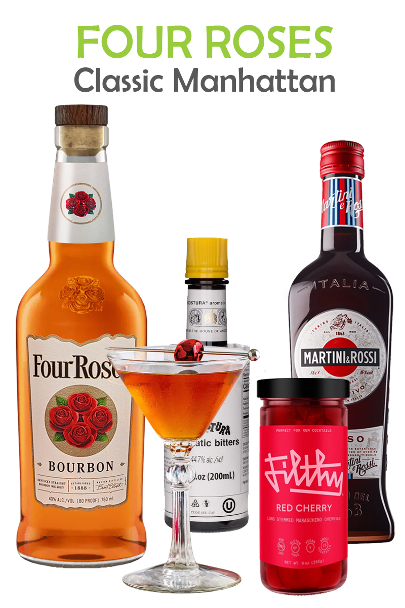 Four Roses Classic Manhattan Cocktail Kit