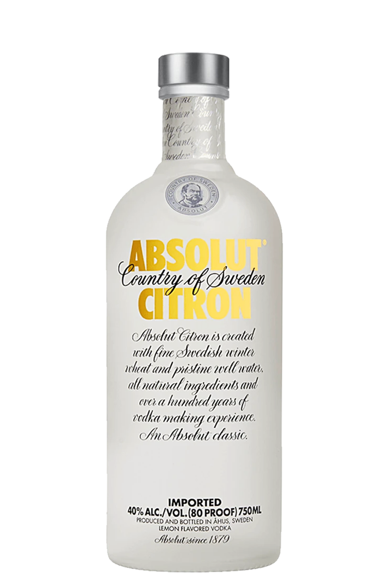 Absolut Citron Vodka 750 ML