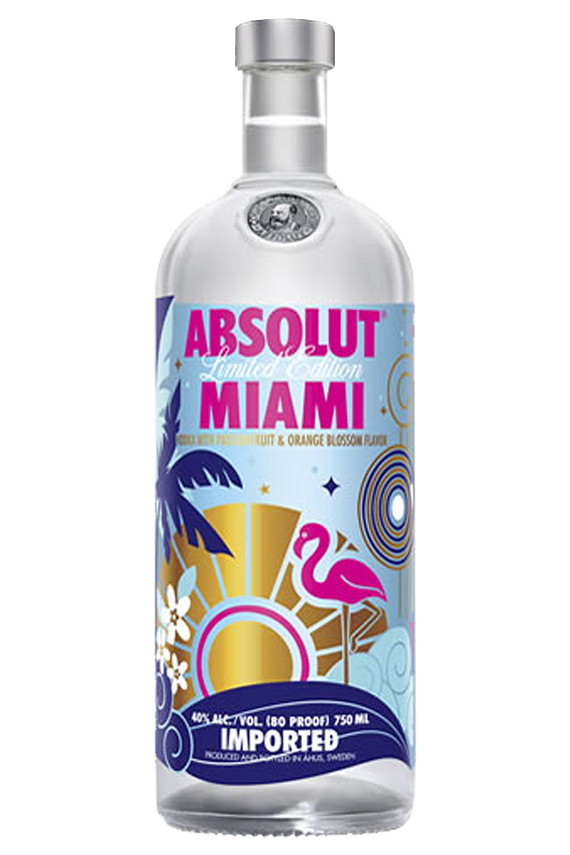 Absolut Miami Limited Edition Vodka 1 LT