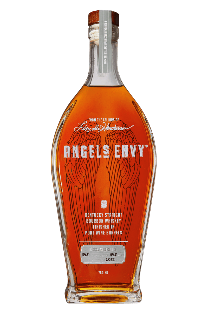 Angels Envy Cask Strength Bourbon Whiskey Finished in Port Wine Barrels