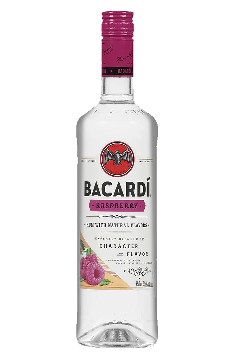 Bacardi Raspberry Flavored Rum 750 ML