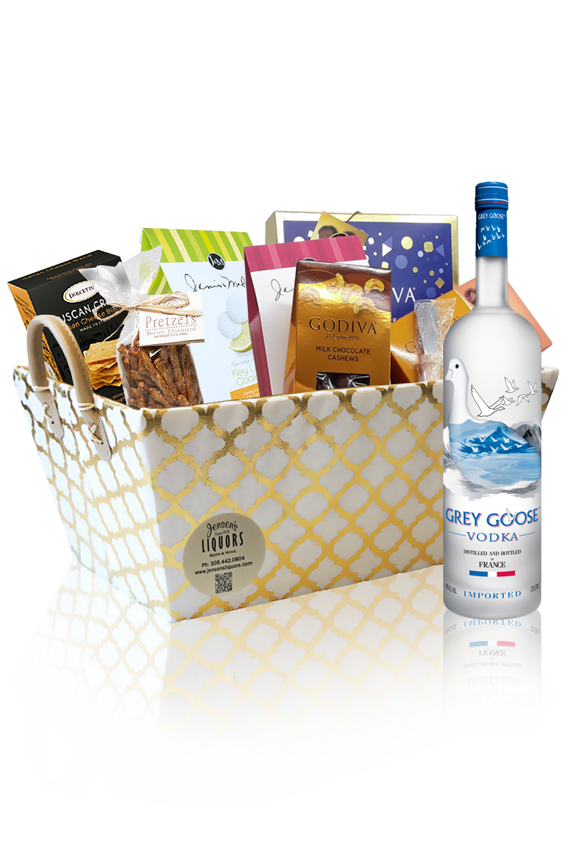 Vodka Gift Basket Grey Goose