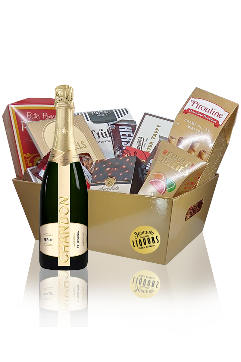 Sparkling Wine Gift Basket Chandon Brut