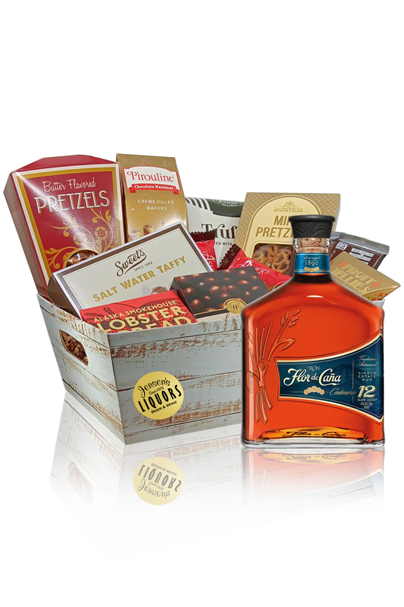 Rum Gift Basket Flor de Caña 12 Years Centenario