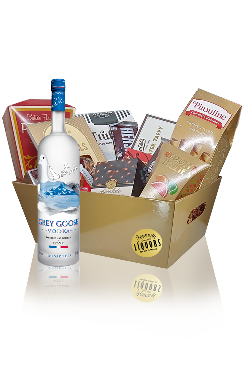 Vodka Gift Basket Grey Goose