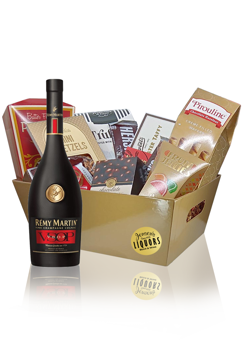 Cognac-Brandy Gift Basket Remy Martin VSOP