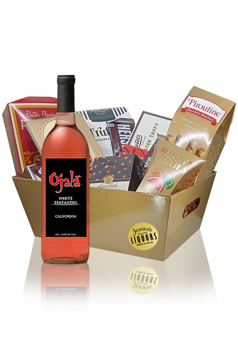 Wine Gift Basket Ojala White Zinfandel