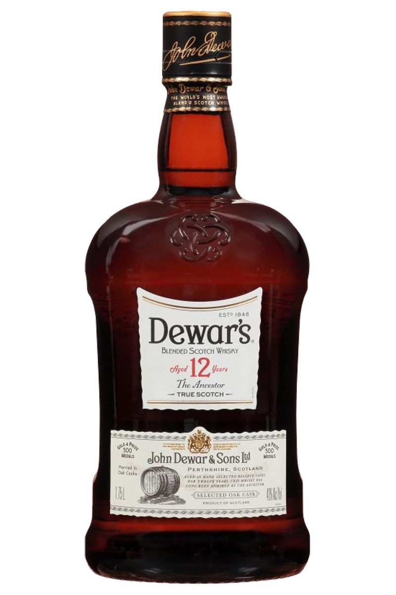 Dewar's 12 Years Blended Scotch Whisky 1.75 LT