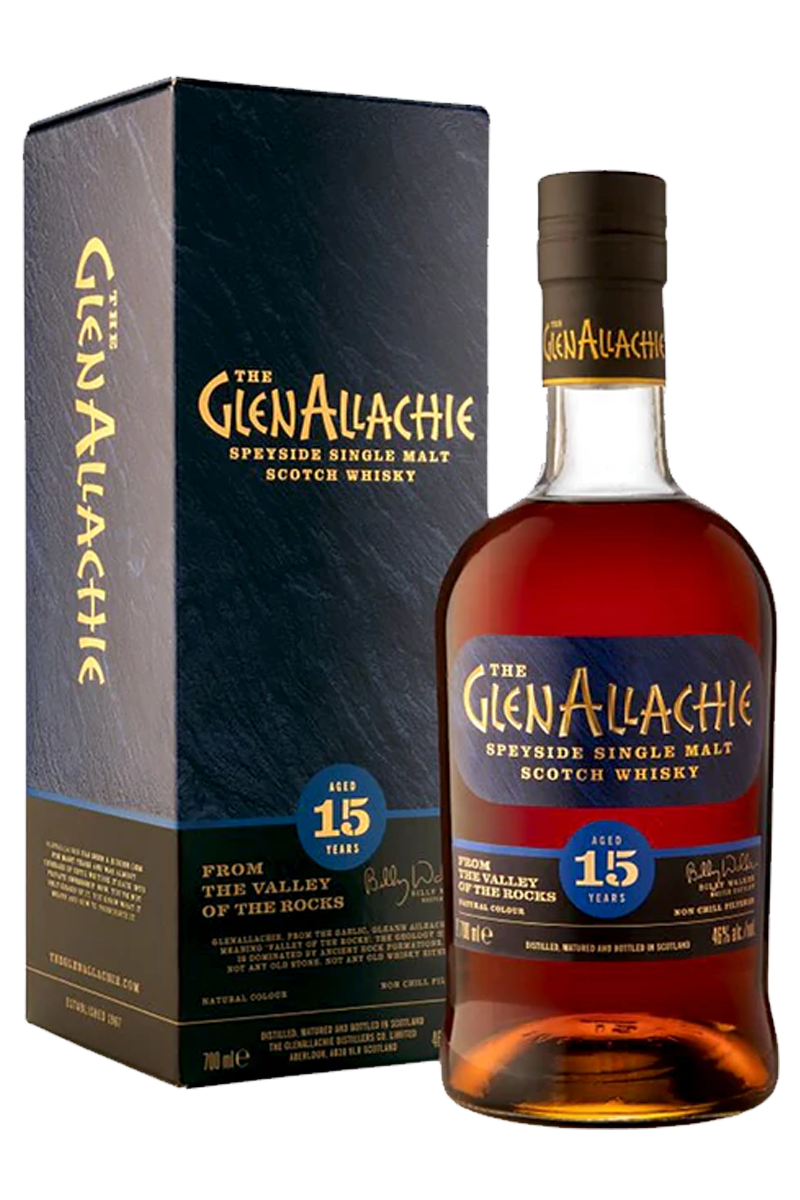 The GlenAllachie 15 Years Speyside Single Malt Scotch Whisky 750 ML