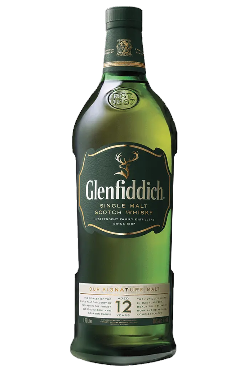 Glenfiddich 12 Years Single Malt Scotch Whisky 1.75 LT