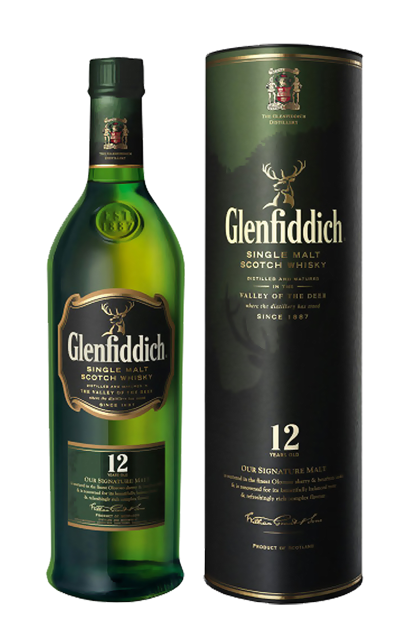 Glenfiddich 12 Years Single Malt Scotch Whisky 750 ML