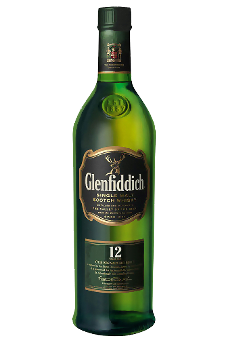 Glenfiddich 12 Years Single Malt Scotch Whisky 1 LT