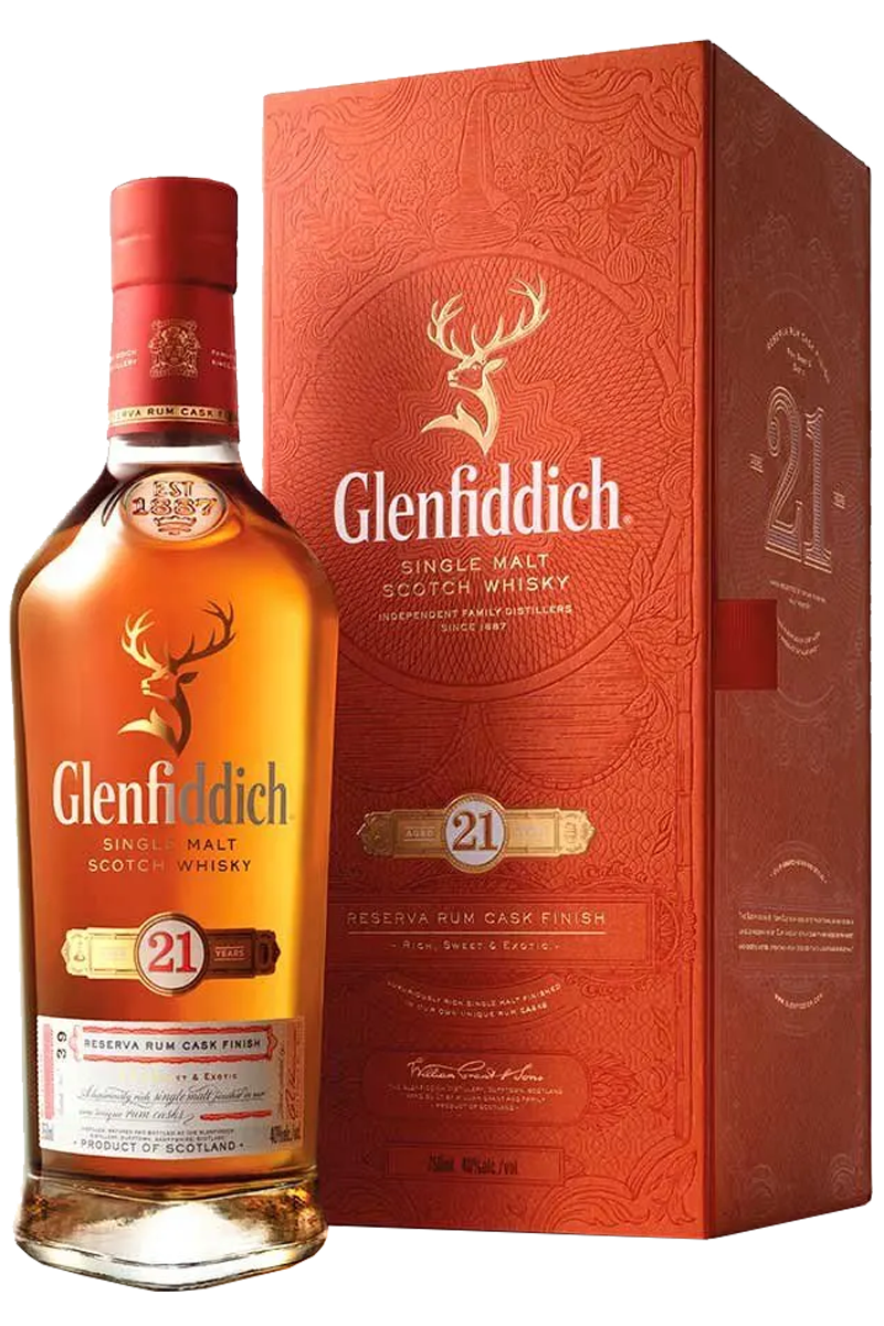 Glenfiddich 21 Years Reserva Rum Cask Finish Single Malt Scotch Whisky