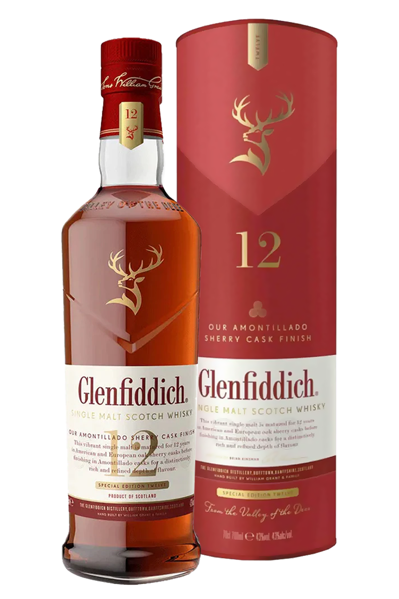 Glenfiddich 12 Years Sherry Cask Finish Single Malt Scotch Whisky