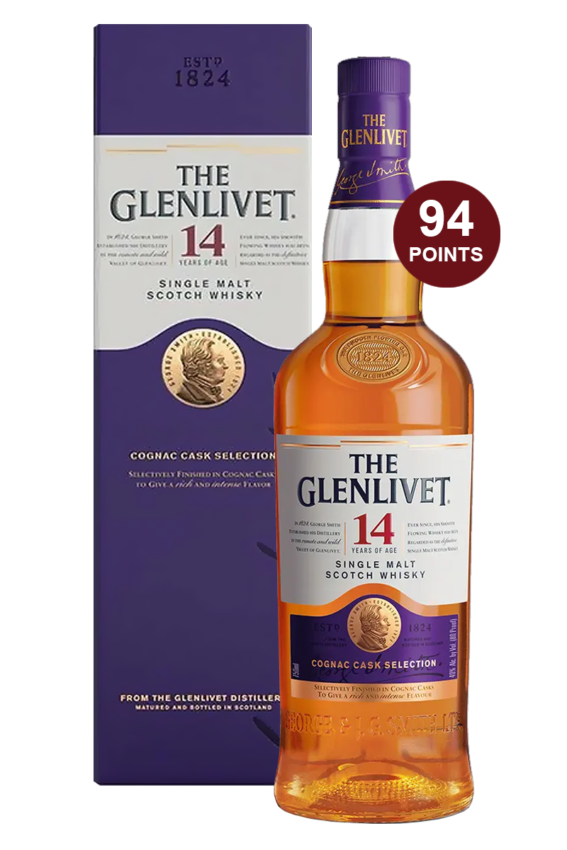 The Glenlivet 14 Years Cognac Cask Selection Single Malt Scotch Whisky 750 ML