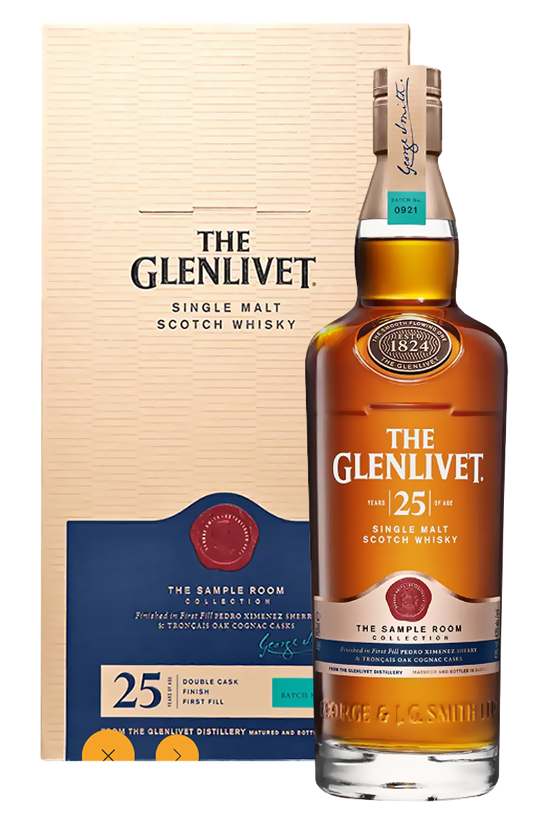 The Glenlivet 25 Years Single Malt Scotch Whisky 750 ML