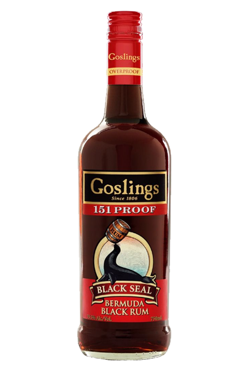 Goslings Black Seal 151 Proof Bermuda Black Rum 750 ML