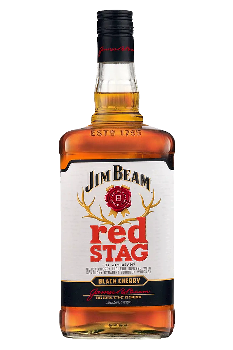 Jim Beam Red Stag Black Cherry Bourbon Liqueur 1.75 LT