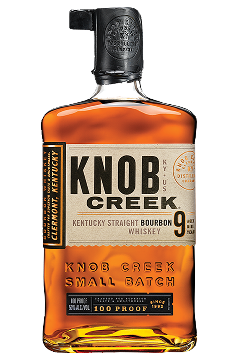 Knob Creek 9 Years Old 100 Proof Kentuckty Straight Bourbon Whiskey 750 ML