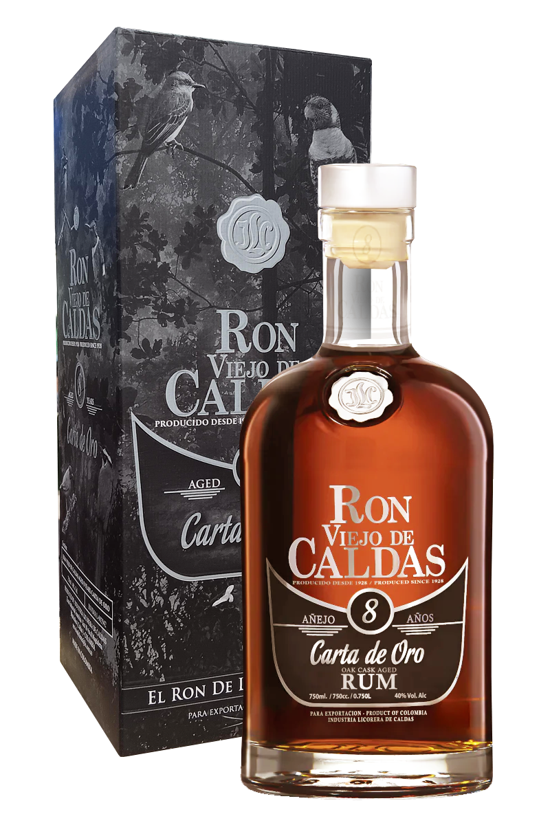 Ron Viejo de Caldas Carta de Oro 8 Years Rum 750 ML