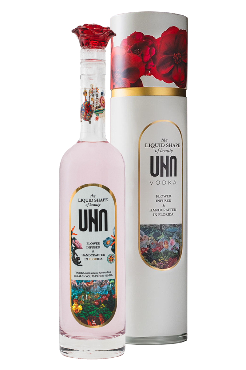 UNA Flower Infused Handmade Luxury Vodka