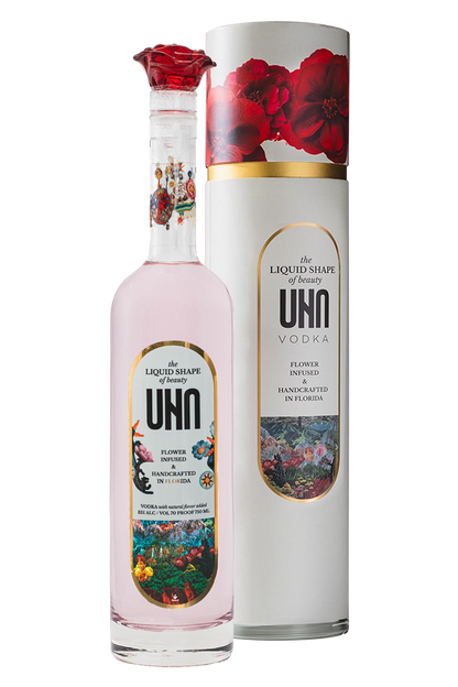 UNA Flower Infused Handmade Luxury Vodka