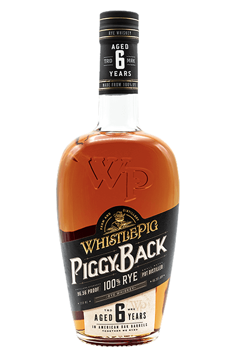 WhistlePig PiggyBack 6 Year Rye Whiskey 750 ML