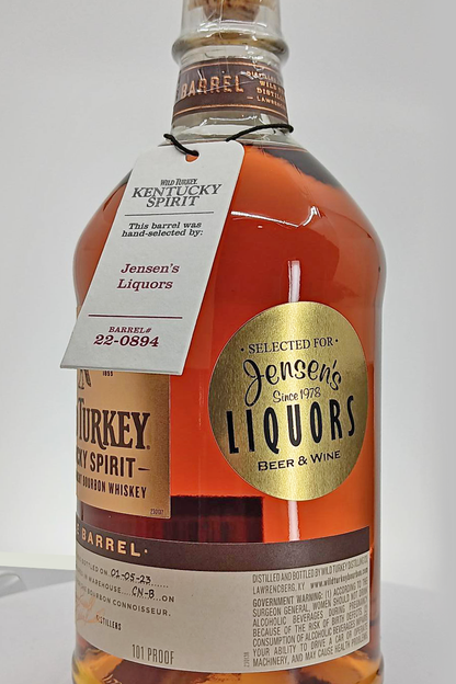 Wild Turkey Single Barrel Kentucky Spirit Straight Bourbon Whiskey Wild Turkey Single Barrel Kentucky Spirit Straight Bourbon Whiskey