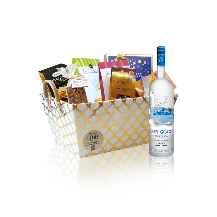 Grey Goose VX Vodka Gift Basket - SEND Liquor