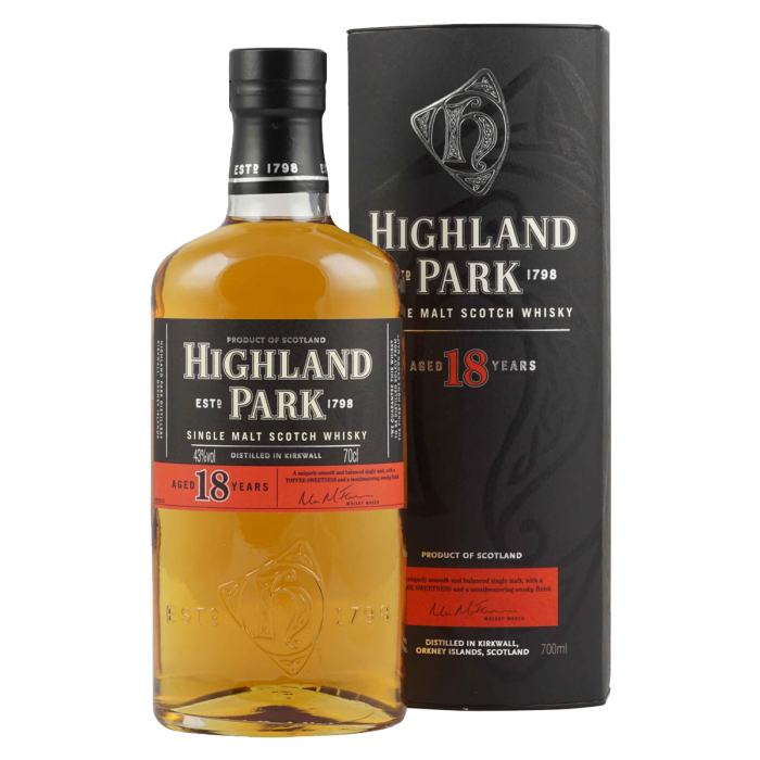 Highland Park 18 Year Old Single Malt Whisky, 70cl : : Grocery