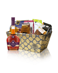 Cognac-Brandy Gift Basket Courvoisier VS
