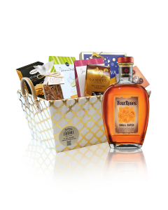 Whiskey-Bourbon Gift Basket Four Roses